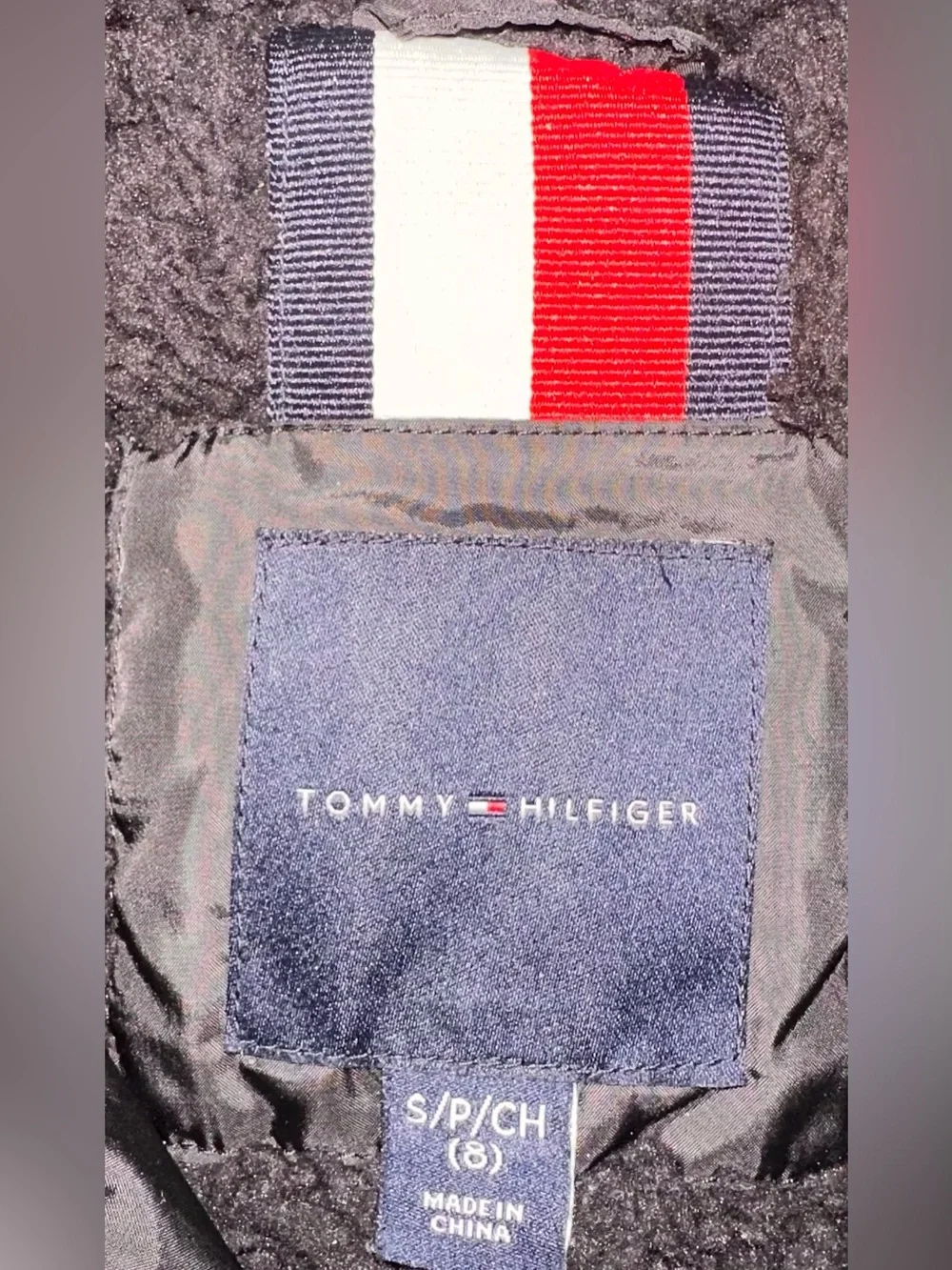 Tommy Hilfiger Kids Black Hooded Puffer Jacket